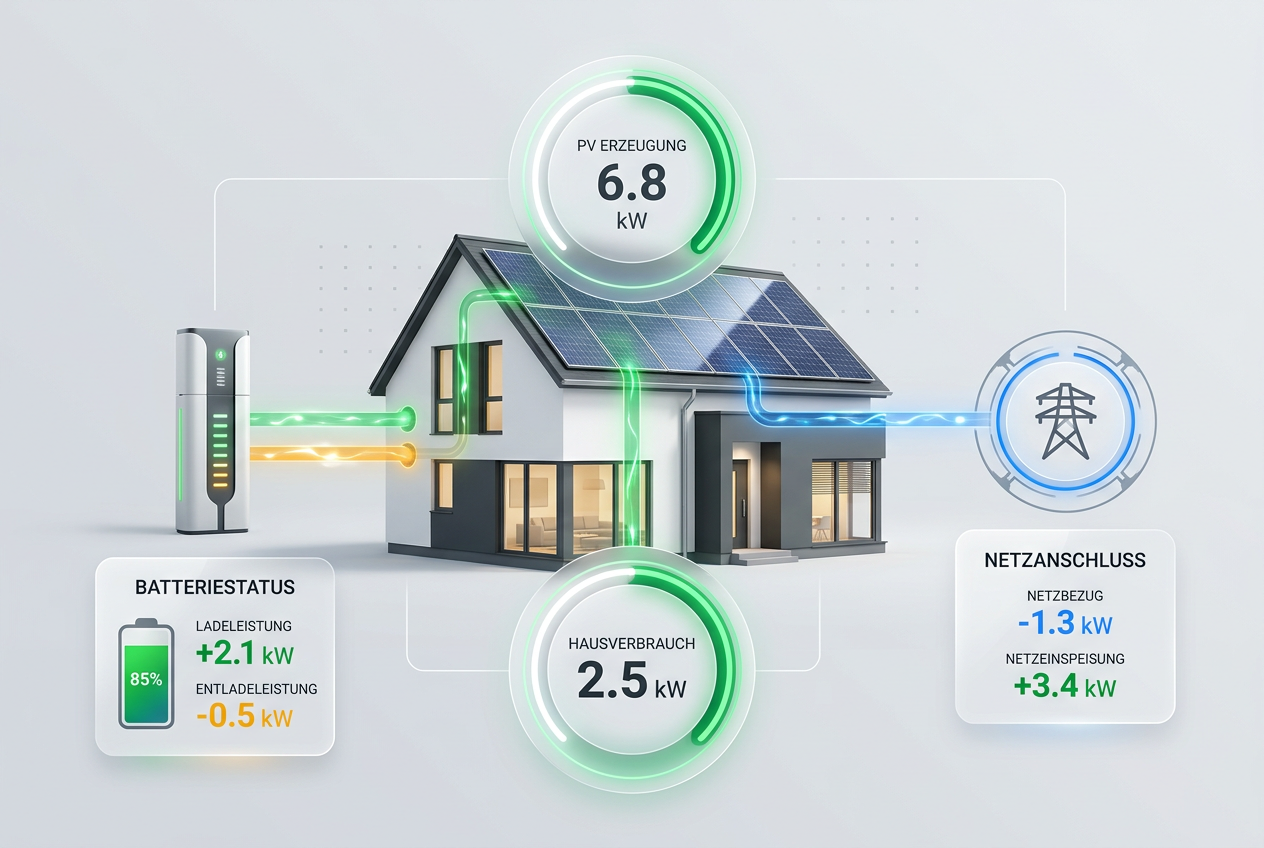 PV Management-System auf dem Smartphone